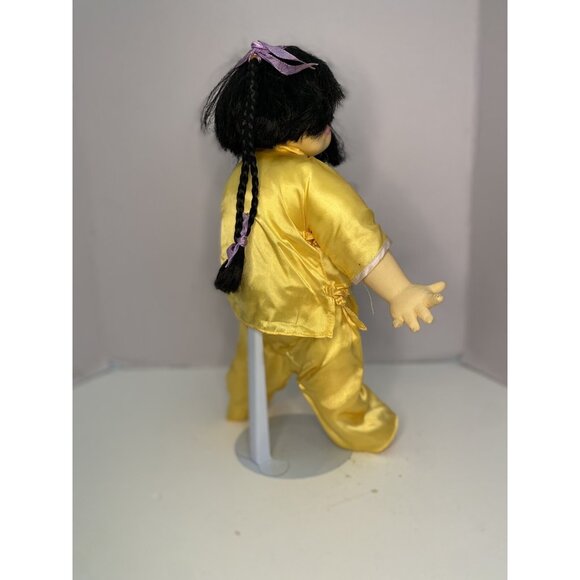 Asian Girl Doll 14" With Stand Passport of the Kingdom of Heaven Collectible - Picture 5 of 10